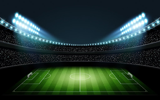 サッカースタジアム　ナイター