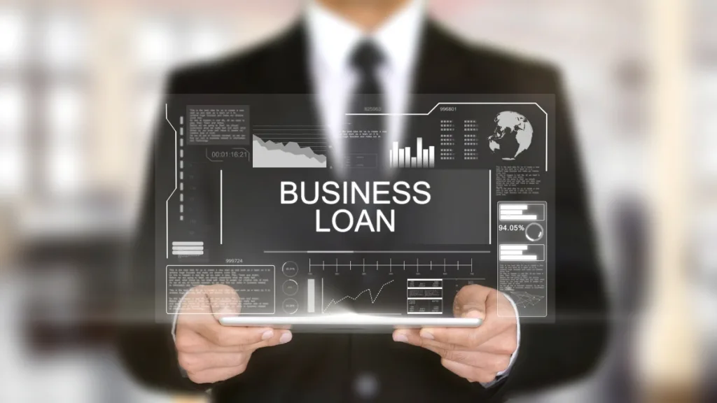 ビジネスパーソンとBUSINESS LOANの文字