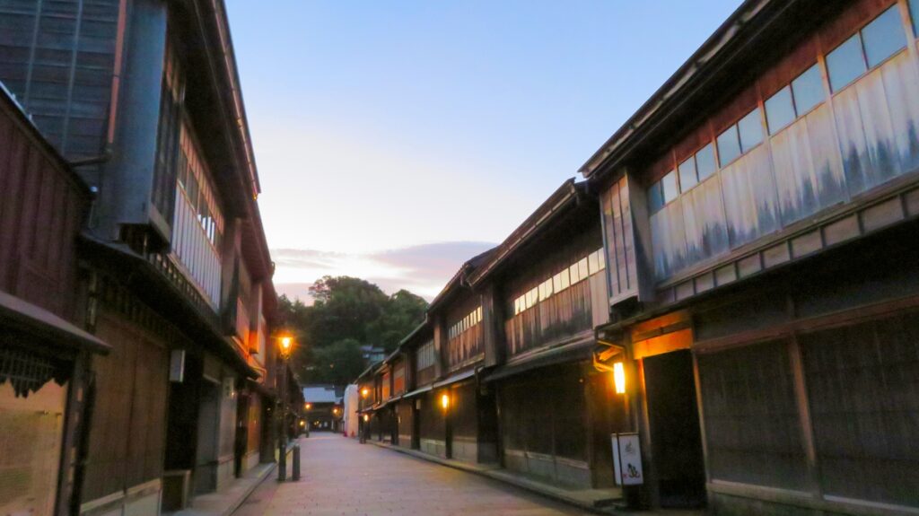 金沢市の古い町並み