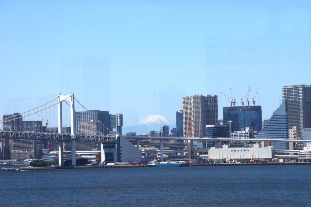 豊洲からの景色　富士山