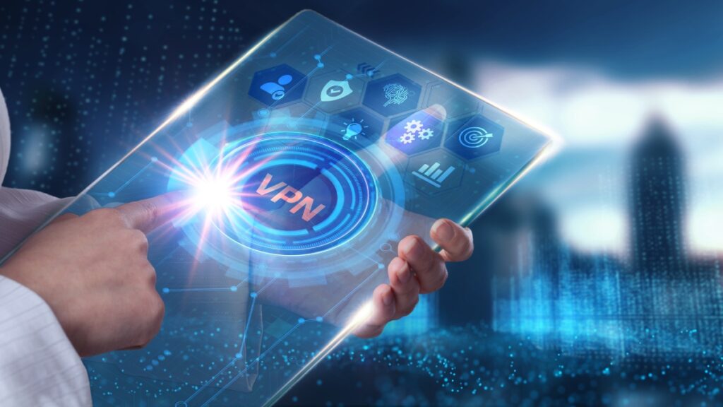 ビジネス、テクノロジー、インターネットとネットワークのコンセプト。 VPN、ネットワーク、セキュリティ、インターネット、プライバシー、暗号化、コンセプト。