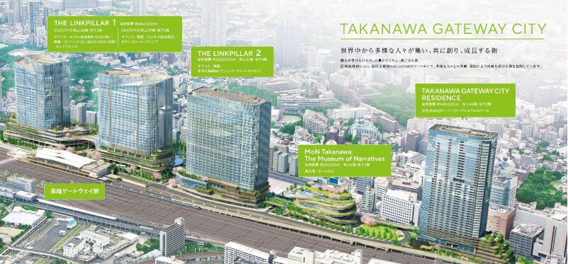 Takanawa Gate Cityのイメージ　JR東日本2024年10月30日付ニュースリリース