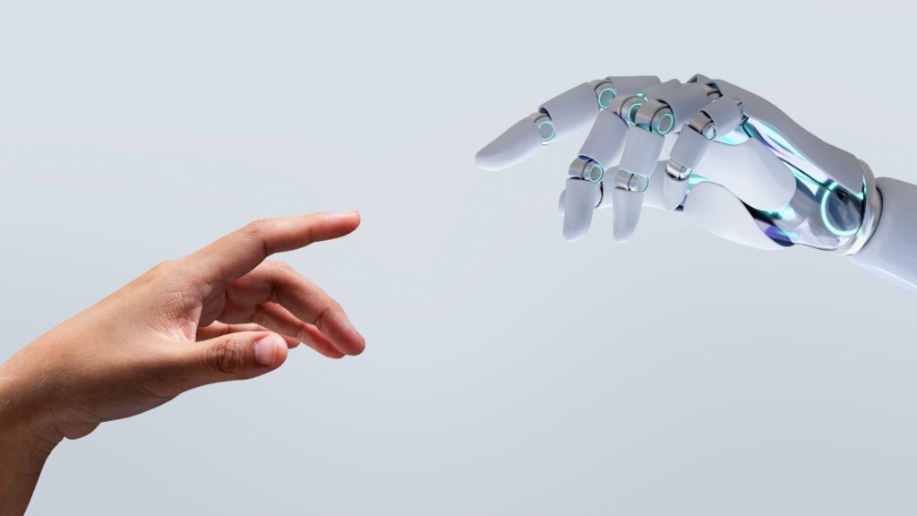 ロボットと人の手
