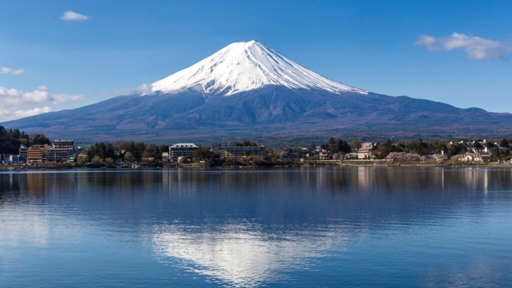 富士山と河口湖