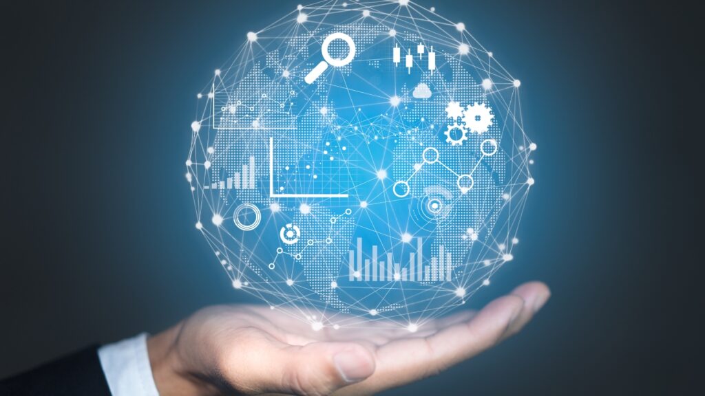 ビッグデータ分析とビジネスインテリジェンスの概念。