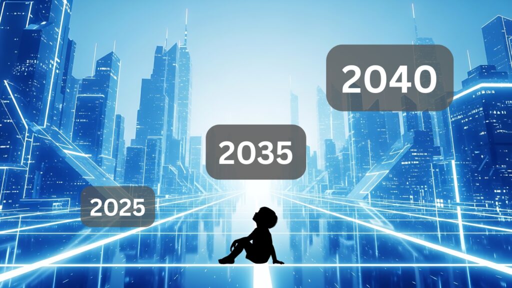 2025年2035年2040年のイメージ