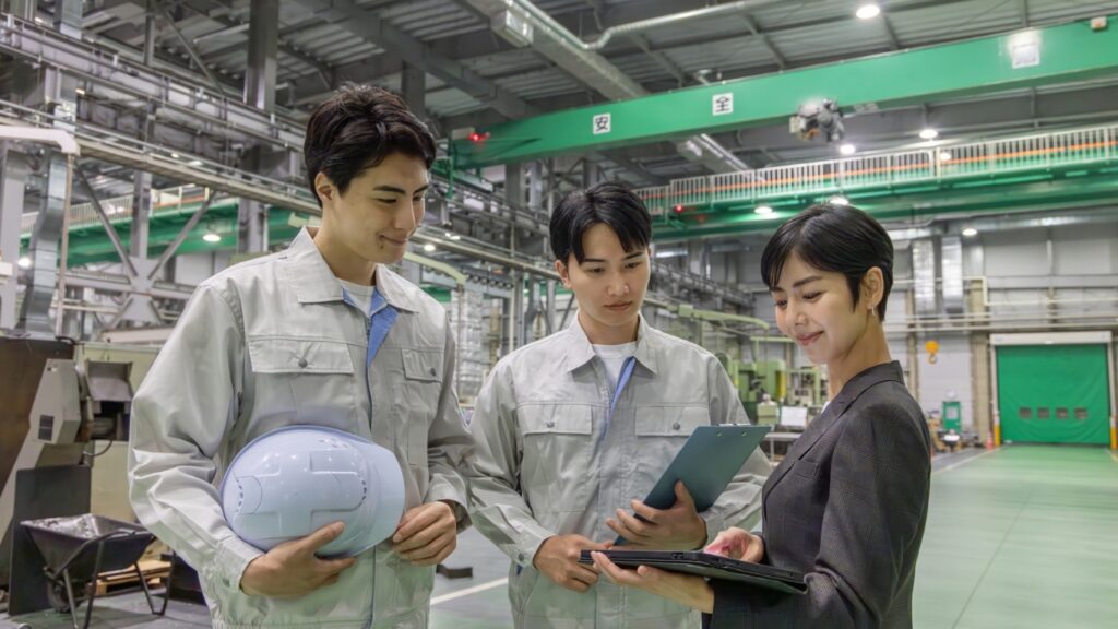 工場作業員とビジネスパーソン