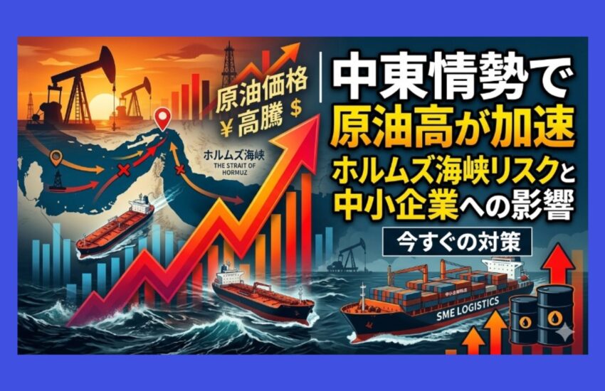 中東情勢で原油高が加速｜ホルムズ海峡リスクと中小企業への影響・今すぐの対策