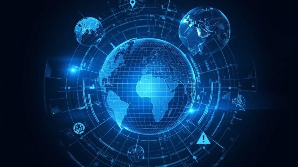 地球儀　デジタル