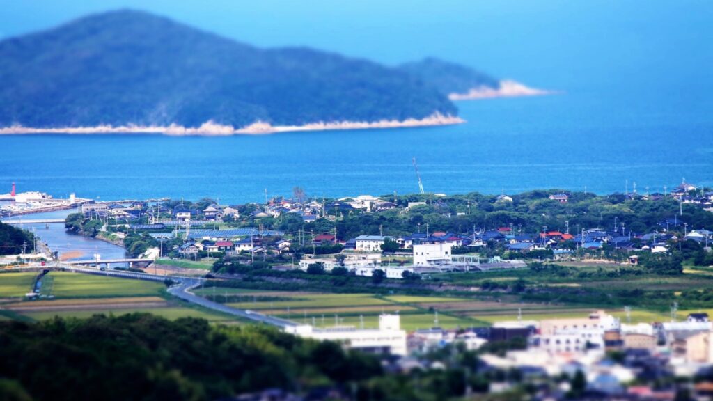 日本の地方　海辺の街