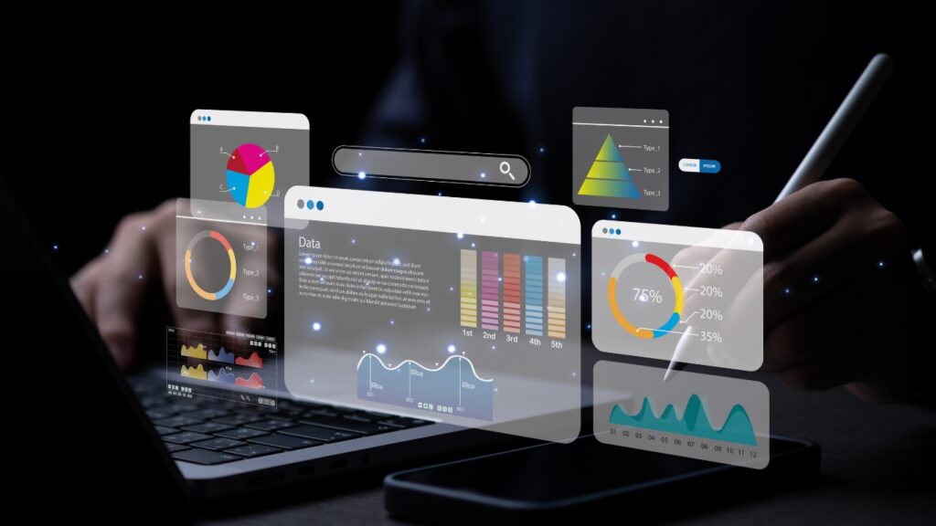 パソコンとKPIの画面