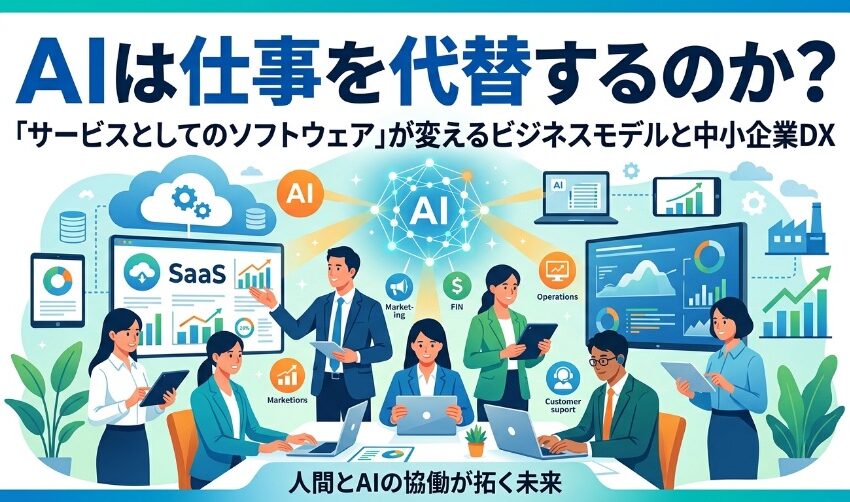 AIは仕事を代替するのか？「サービスとしてのソフトウェア」が変えるビジネスモデルと中小企業DX