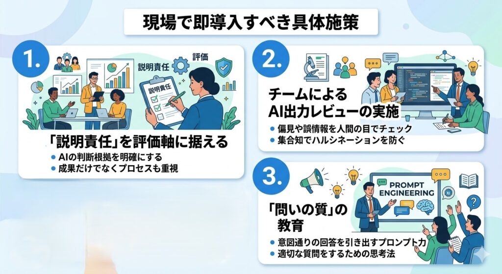 現場で即導入すべき具体施策